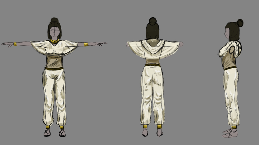 original model sheet for the main character